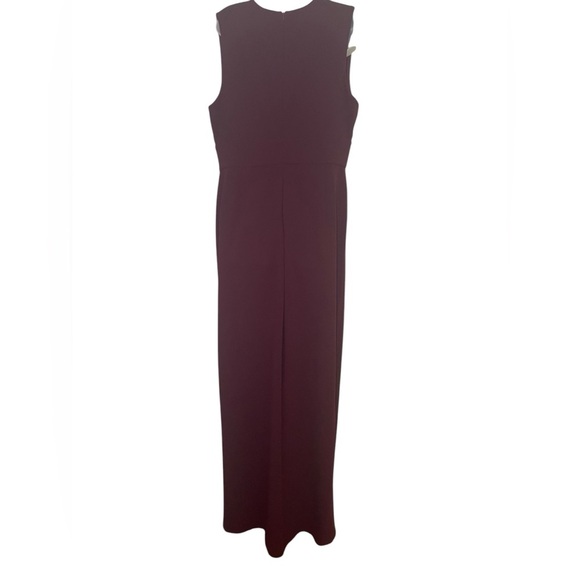 Sachin & Babi Loretta Gown Deep Wine Size 14 NWT | Sleeveless Formal Evening Dre - Picture 4 of 8